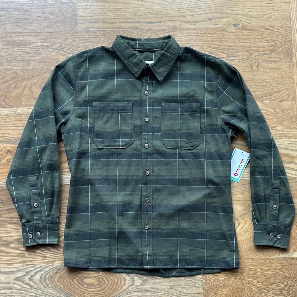 Marmot Men's Green Plaid Shirt